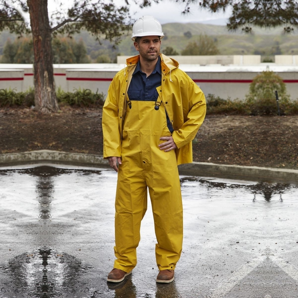 WESTERN SAFETY Yellow Rain Suits, Runs Small